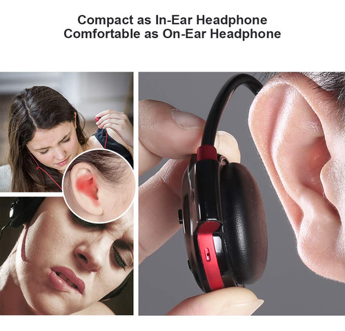 Auriculares Inalámbricos Deportivos Cootree C220 Negro/rojo