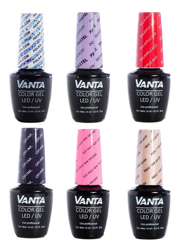 Vanta X6 Esmaltes Semipermanentes Gel On-off Cabina X 15 Ml