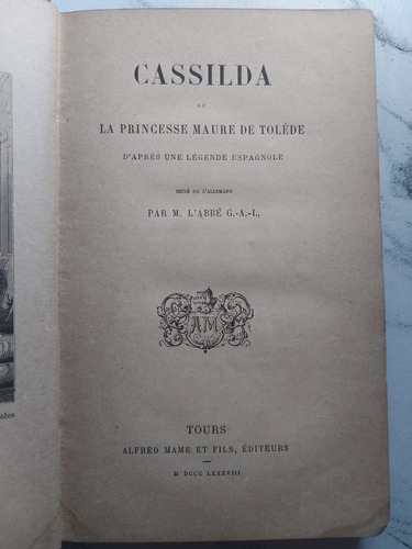 Cassilda La Princesse Maure De Tolède. M. L'abbé 52952