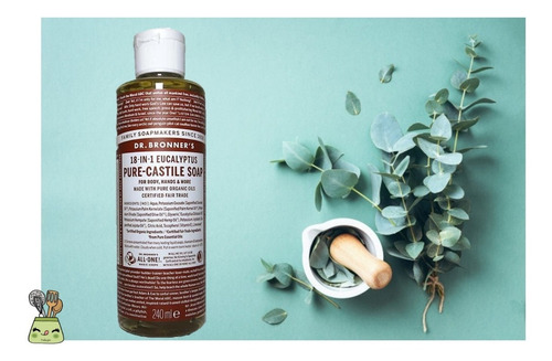 Jabon Vegano De Eucalipto Dr Bronners 18 En 1 - Fralugio