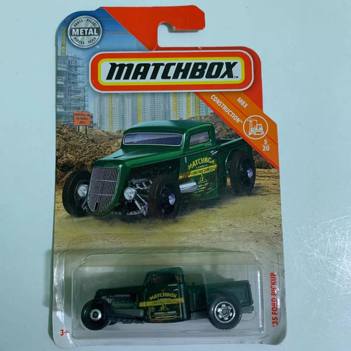 Matchbox Ford Pickup Construction Vintage Verde 1935 5/20