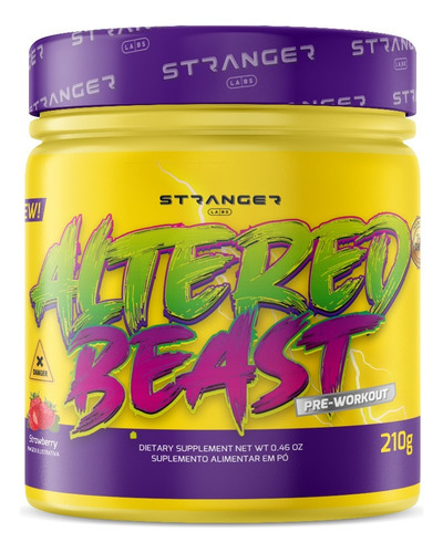 Altered Beast Pré Treino 210g - Stranger Labs Sabor Morango
