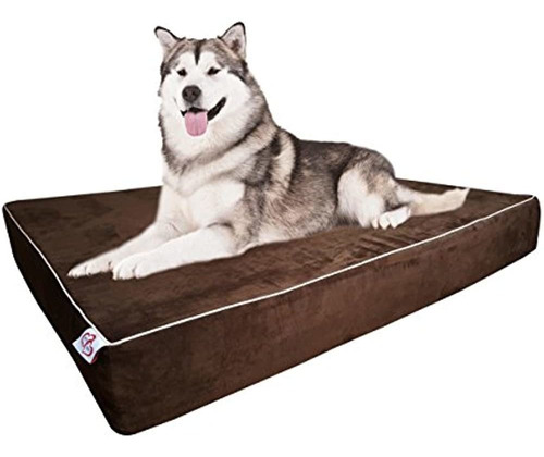 Almohada Grande Para Cama De Perro Espuma Viscoelástica Orto