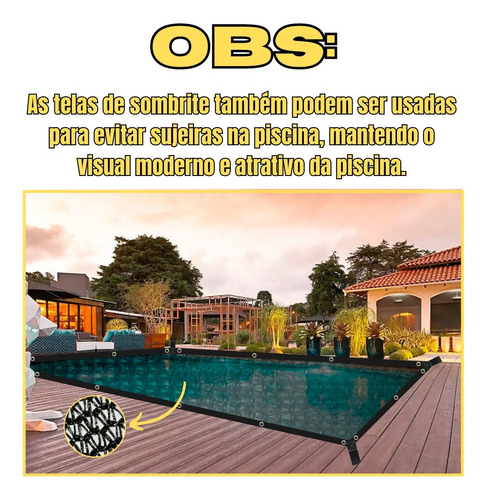 Sombrite Permeavel Proteçao 80% 4x15 Bainha/ilhós 1m