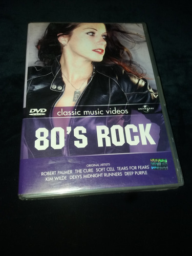 Película Musical Classic Hits Videos 80's Rock  Dvd