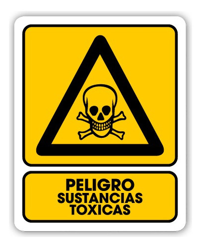 Señalamiento Peligro Sustancias Tóxicas 30x40