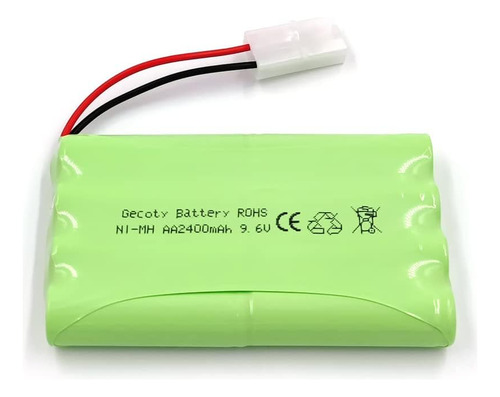 Tamiya Plug Nimh 2400mah Batería Aa Recargable Con Cable De