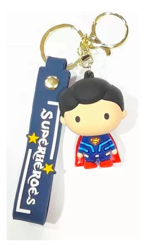 Llavero De Goma Dc Superman