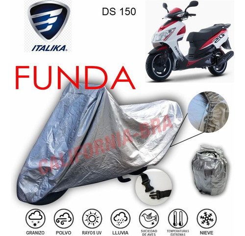 Manta Moto Eua Broche + Ojillos Italika Trabajo Dt150