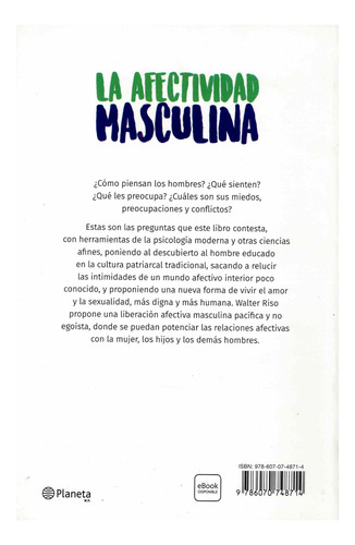 La Afectividad Masculina ¡gran Oferta!