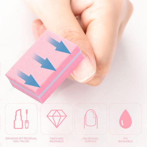 50 Limas De Esponja Para Uñas, Limas Reparadoras De Uñas