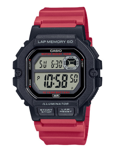 Reloj Casio Digital (ws-1400h-4avdf) Hombre / Luz/cronómetro