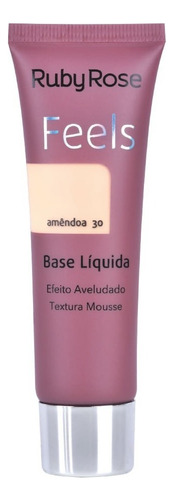 Base De Maquiagem Mousse Ruby Rose Feels Amêndoa 30 - 29ml