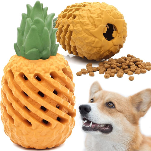 Youngever Pineapple Dog Treat Toys For Pet Teeth Cleaning, M