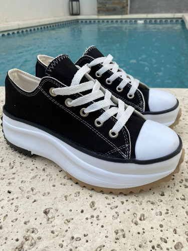 Imagen 4 de 9 de Zapatillas Plataforma De Lona Urbanas Venta X Mayor Art. 315