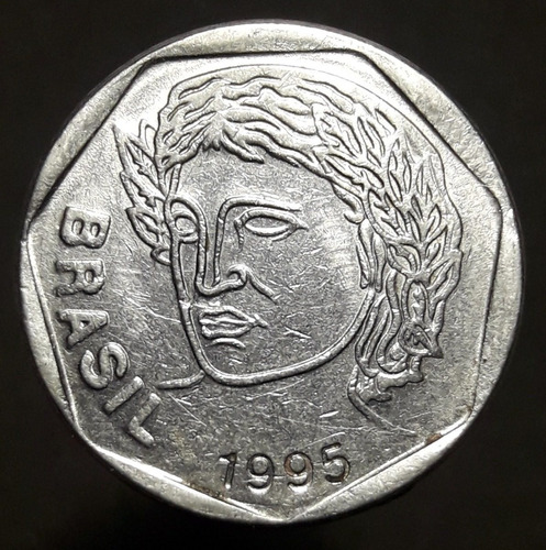 Moneda Brasil 25 Centavos 1995