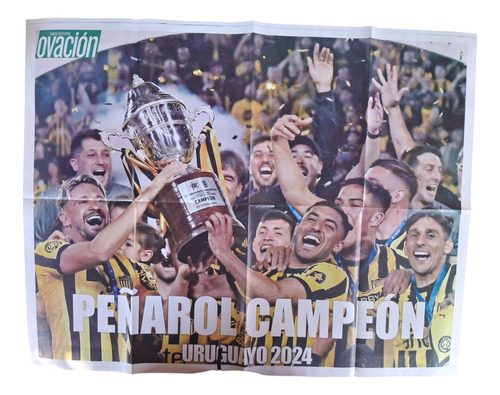 Super Poster Peñarol Campeon Uruguayo 2024 66 X 64