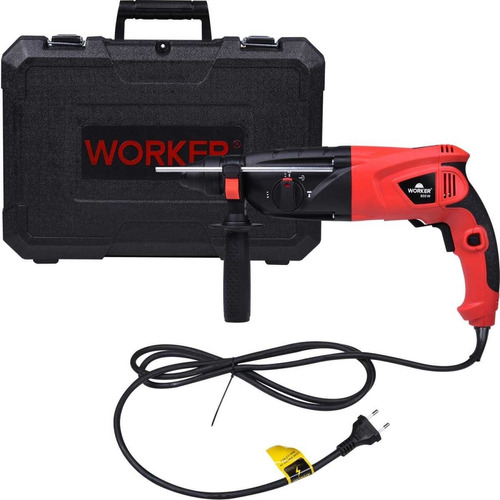 Martelete Perfu. Romp. Sds Plus 850w 3,3j 220v 964794 Worker Cor Vermelho