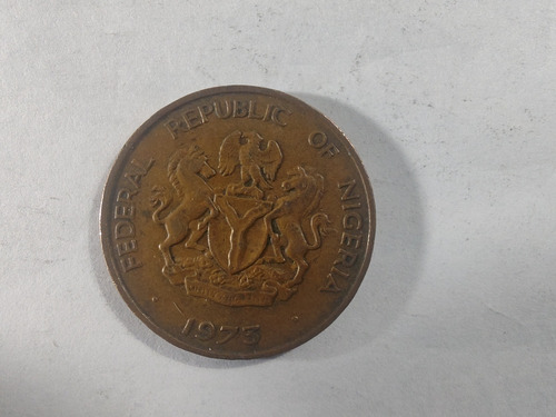 Moneda Nigeria 1 Kobo 1973(x650