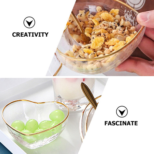 Plato De Cristal Para Salsas Y Postres, 2 Unidades