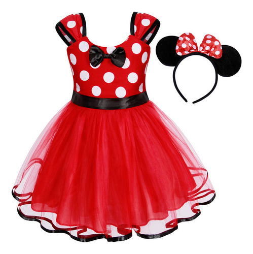 Ropa De Actuación Para El Día Del Niño, Vestido Minnie Gauze