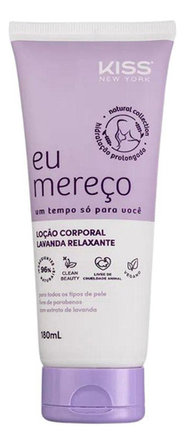 Loção Corporal Lavanda Relaxante Kiss Ny Eu Mereço 180ml