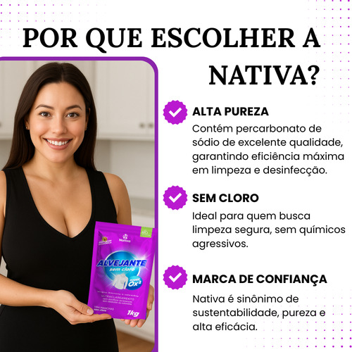 Alvejante Percarbonato Ultra Clareador E Cuida Das Cores 4kg