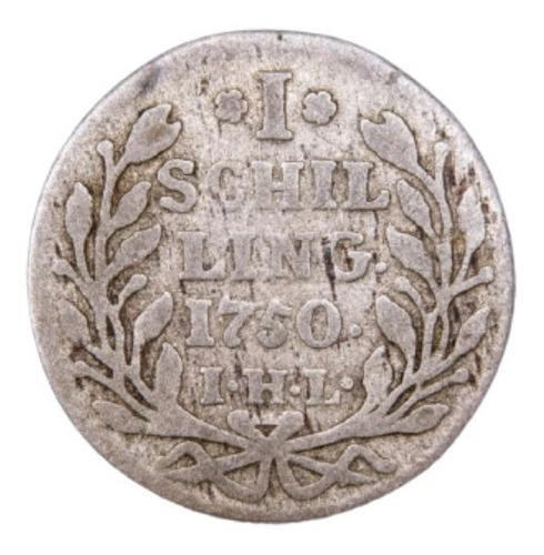 Moneda Hamburgo 1 Schilling Año 1750 - Km# 354