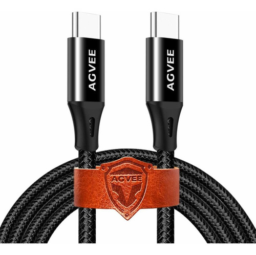 Agvee Cable Usb-c A Usb-c [3 Unidades 6.6 Pies] Trenzado Fas