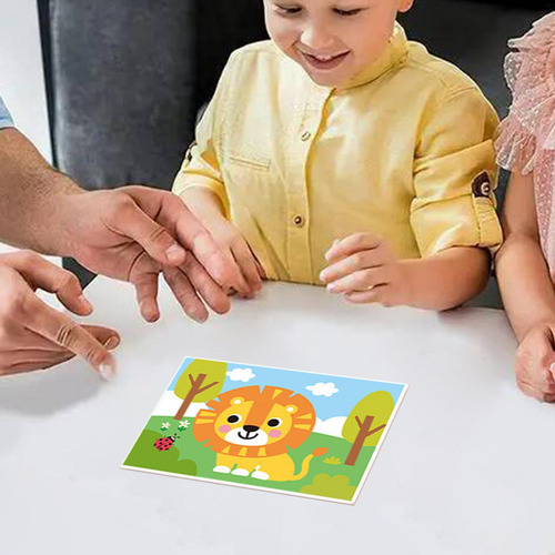 X Hojas De Pegatinas Preescolar Pegatina De Animales 3d