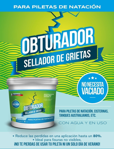 Imagen 2 de 5 de Obturador De Grietas Para Piletas De Natación