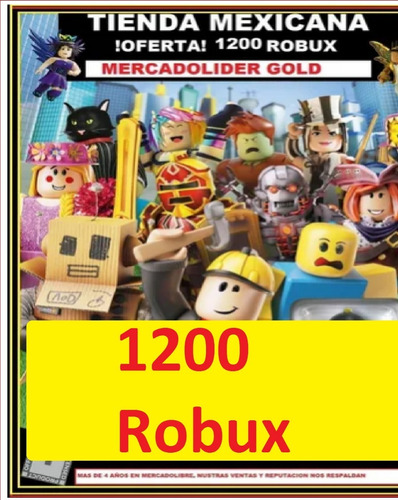 1700 robux roblox entrega inmediata