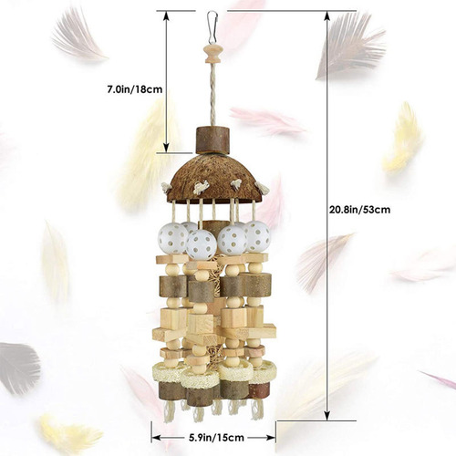 1 Unidad De Juguete Educativo Para Masticar Aves, Bloques De