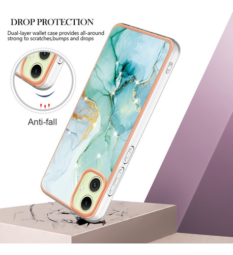 Compatible Funda De Tpu De Mármol For Samsung Galaxy A16 5g For Samsu