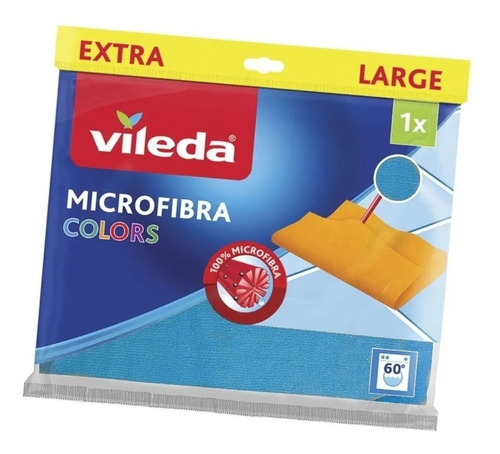 Paño Para Pisos Microfibra Vileda Colors 48x60cm  Extra Larg