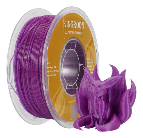 Rollo De Filamento Petg Para Impresora 3d 1kg 1.75mm,purpura