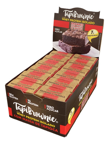 Tapi Brownie - Com Whey Protein Iso - Sem GlĂșten