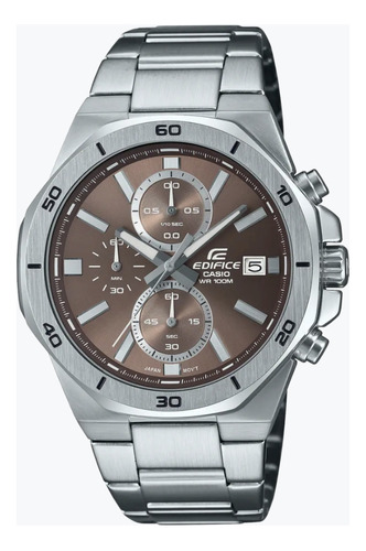 Edifice Efv 640d 5adr Cronografo Bisel Octogonal Original 