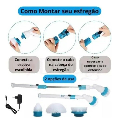 Limpeza Tripla Em Um Único Produto: Esfregão Elétrico 3 Em 1