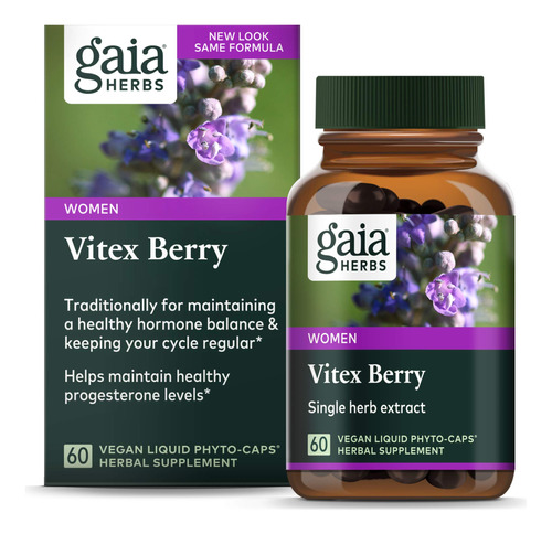 C&aacute;psulas Vitex Berry De Gaia Herbs, , Paq