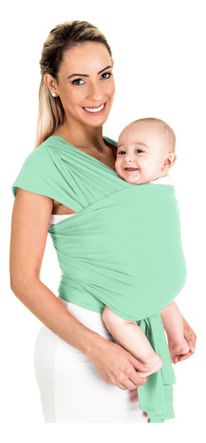 Baby Sling Mamãe Canguru Malha 100% Algodão Cor Chumbo