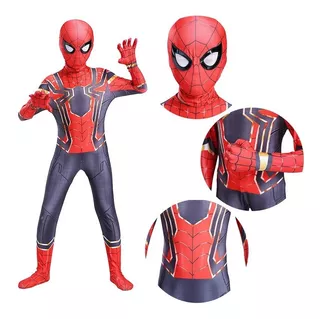 Disfraz Iron Spiderman Hombre Araña Niño Importado