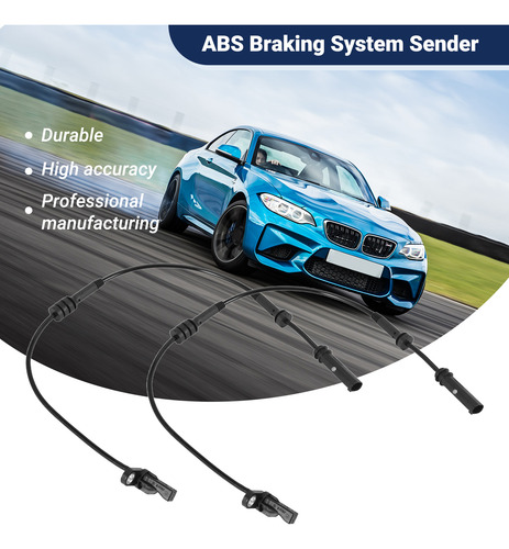 Sensor De Velocidad De Rueda Abs Delantero De 2 Piezas Para