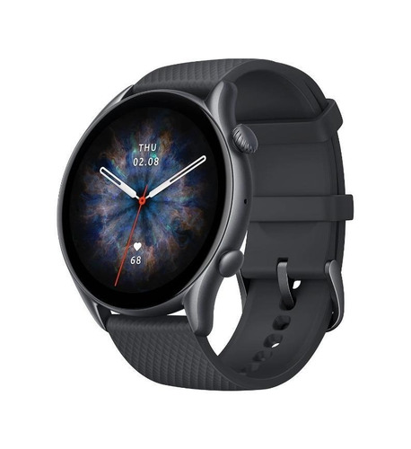Imagen 2 de 2 de Smartwatch Amazfit GTR 3 Pro 1.45" caja 46mm de aleación de aluminio infinite black, malla infinite black de fluoroelastómero A2040