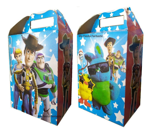 Toy Story Woody Forky Buzz Pack 40 Dulceros Cajitas Bolo Fel