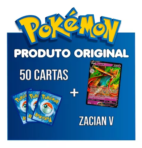 Original Carta Pokemon Lendaria ultra rara Zacian V em Promoção na