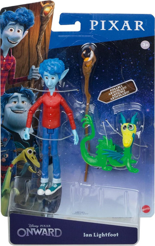 Disney Pixar Unidos Onward Ian Mide 14 Cm Y Blazey