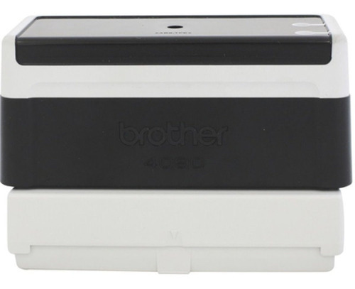 Sello De Caucho Brother Pr4090b6p 40x90mm Negro /v Color del exterior Blanco