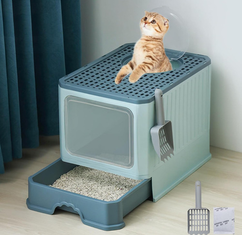 Arenero Con Tapa Caja De Arena Para Gatos Entrada Superior