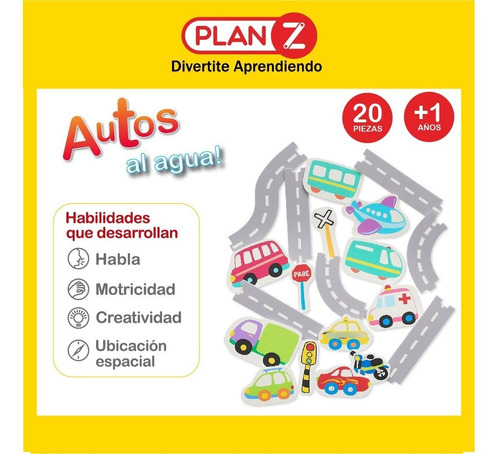 Imagen 3 de 10 de Juguete Agua Bebes Autos Goma Eva Infantil